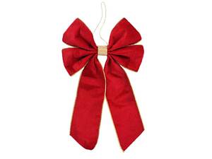 Іграшка на ялинку YES Бант 974991 16х28 см бордова