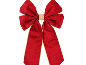 Іграшка на ялинку YES Бант 974991 16х28 см бордова