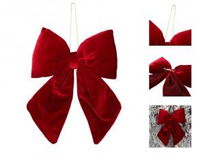 Іграшка на ялинку YES Бант 975084 25х32 см бордова