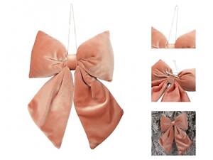 Іграшка на ялинку YES Бант 975085 25х32 см пудрова