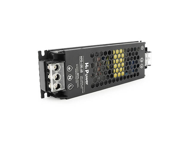 Импульсный блок питания HPD48-100 48В 2.1А (100Вт) перфорированный SLIM, 140*50*20.5мм - Фото 1