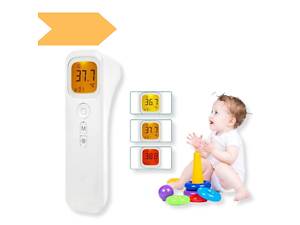 Инфракрасный бесконтактный термометр Shun Da (WT001) (100), 32°C ~ 42,5°C, ЖК-дисплей, с памятью (MER-14368_248)