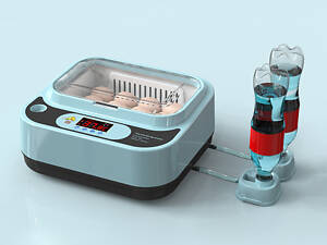 Інкубатор автоматичний для 12 яєць 12В та 220В компактний інкубатор для домашнього птахівництва