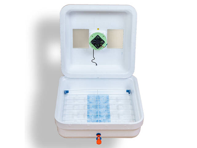 Інкубатор для яєць з механічним переворотом Рябушка Smart 70 12в Турбо з живленням 2в1 від 12В та 220В - Фото 3