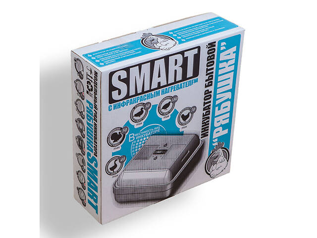 Інкубатор для яєць з механічним переворотом Рябушка Smart 70 12в Турбо з живленням 2в1 від 12В та 220В - Фото 10