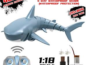Інтерактивна акула, дитяча іграшка на радіокеруванні Shark, іграшка для ванни
