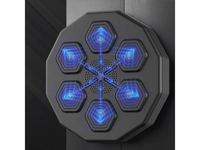Інтерактивна настінна мішень для боксу 40×40×7,5 см з Bluetooth і підсвіткою ударних зон - Фото 2