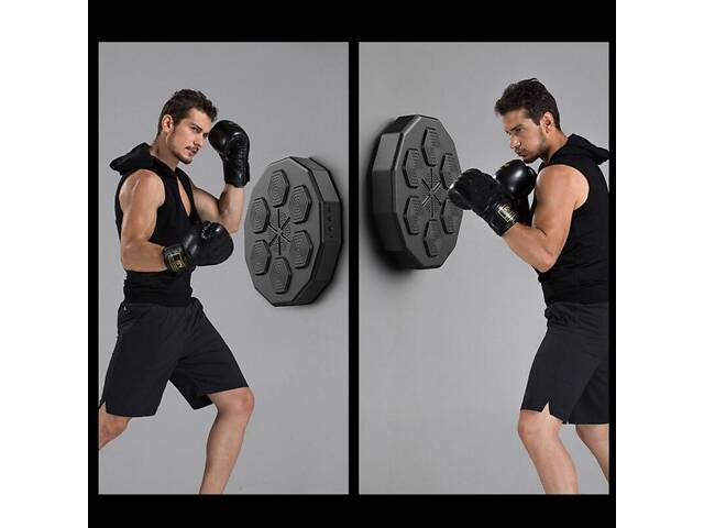 Інтерактивна настінна мішень для боксу 40×40×7,5 см з Bluetooth і підсвіткою ударних зон - Фото 3