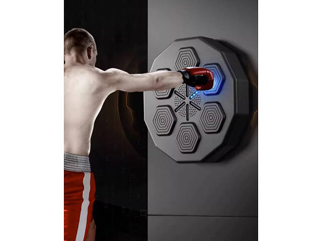 Інтерактивна настінна мішень для боксу 40×40×7,5 см з Bluetooth і підсвіткою ударних зон - Фото 6