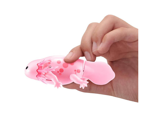 Інтерактивна іграшка Аксолотль Pets & Robo Alive 9556A 9 см Рожевий - Фото 3