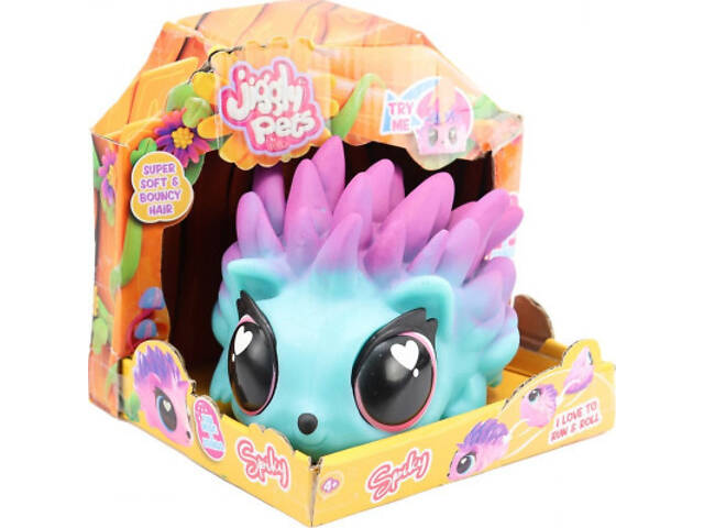 Інтерактивна іграшка Jiggly pets Їжачок голубий (6337831) - Фото 3