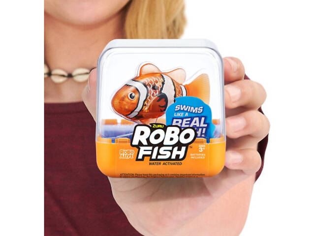 Інтерактивна іграшка Pets & Robo Alive S3 - Роборибка (помаранчева) (7191-5) - Фото 3