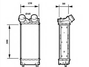 Интеркулер NRF 30190 на CITROËN C4 I (LC_)
