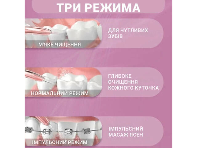 Іригатор Xiaomi Mint3 Pink - Фото 9