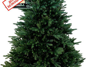 Штучна комбінована ялинка Kvazar литі голки та плівка ПВХ Россо Преміум 180 см