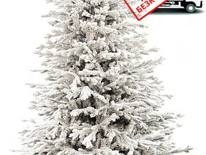 Штучна комбінована ялинка Kvazar литі голки та плівка ПВХ Валерія Засніжена 180 см