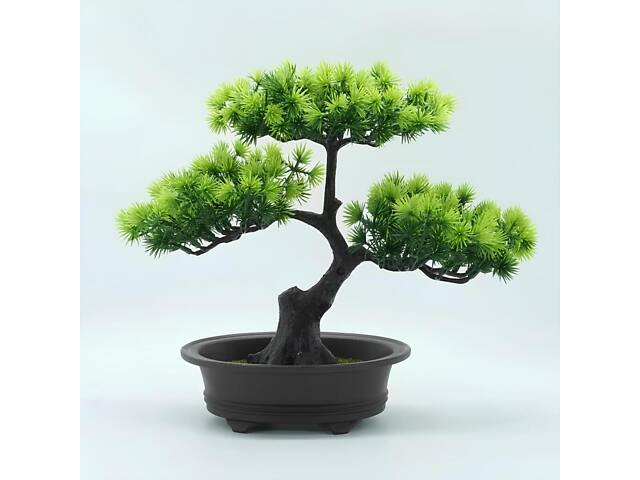 Штучний бонсай RESTEQ у горщику 25х30 см — декоративна рослина для дому, офісу та інтер'єру - Фото 3