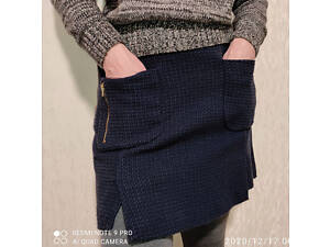 Юбка тёплая шерстяная Zara, 44р., М. в отличном состоянии.