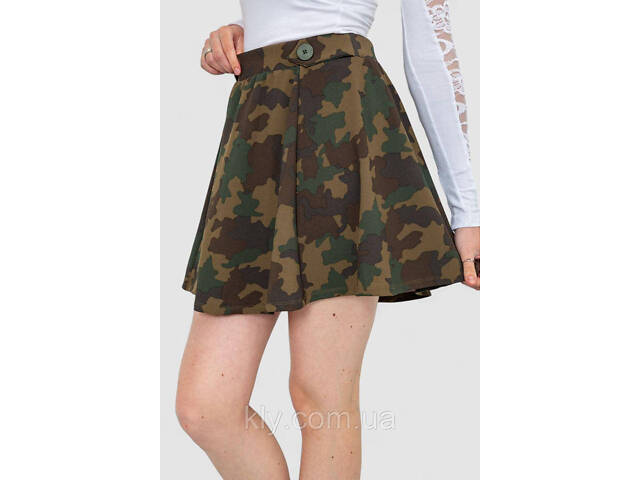 Юбка, цвет хаки, -1 - Фото 3