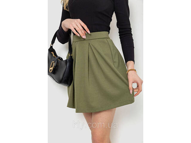 Юбка, цвет хаки, - Фото 3