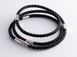 Ювелирный шнурок с золотой застежкой 710141100 Оникс 55