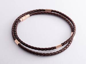 Ювелирный шнурок с золотой застежкой 73082400 Оникс 60