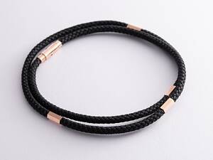 Ювелирный шнурок с золотой застежкой 73232400 Оникс 55