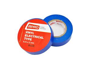 Ізолента APRO 0,14мм*17мм*20м (синя), діапазон робочих температур: від - 10°С до + 80°С, висока якість!!! 10 шт. в уп.