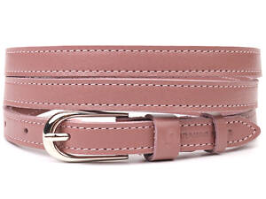 Вишуканий жіночий ремінь із натуральної шкіри Grande Pelle 21441 Рожевий