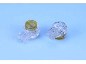 З’єднувач проводів Y-тип (односторонній, 2 дроти 0,4 ... 0,7 мм), жовтий Kingda.