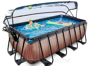 С куполом EXIT дерево 400х200х122 см, песочный фильтр, оригинал!