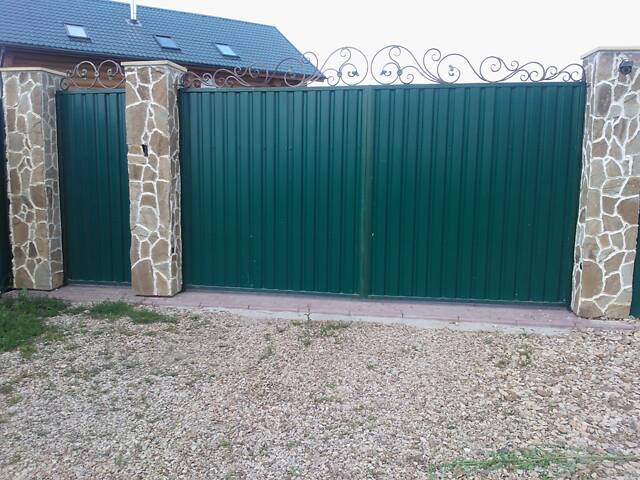 Заборы кованые, сварные, из профлиста. Навес. Ворота. - Фото 12