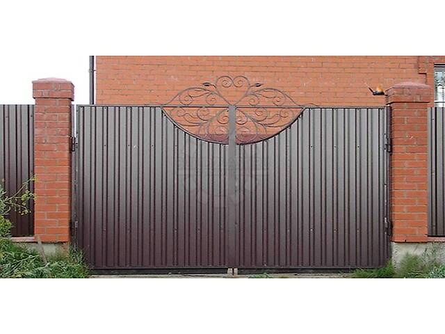 Заборы кованые, сварные, из профлиста. Навес. Ворота. - Фото 15