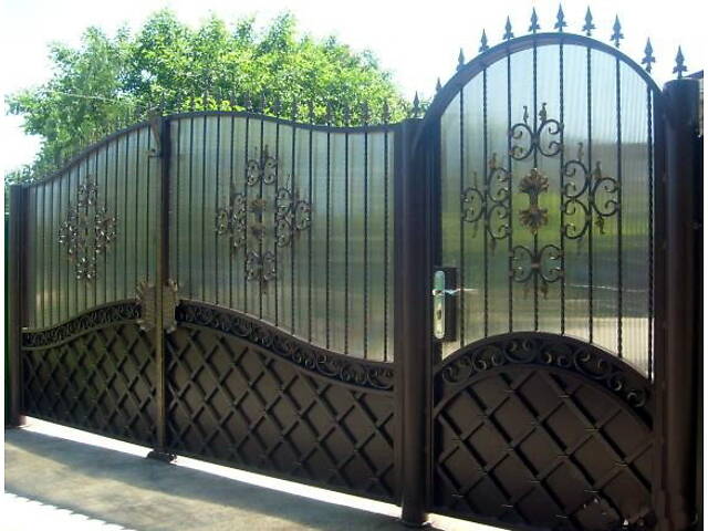 Заборы кованые, сварные, из профлиста. Навес. Ворота. - Фото 25