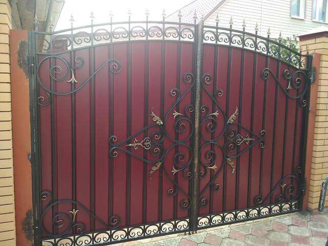 Заборы кованые, сварные, из профлиста. Навес. Ворота. - Фото 34