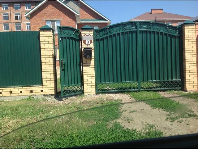 Заборы кованые, сварные, из профлиста. Навес. Ворота. - Фото 41