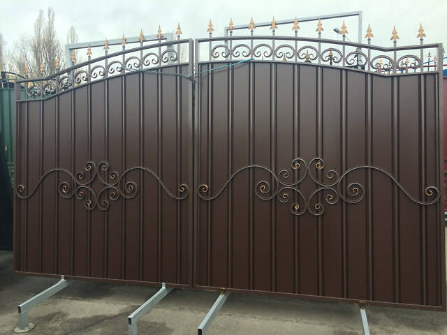 Заборы кованые, сварные, из профлиста. Навес. Ворота. - Фото 43