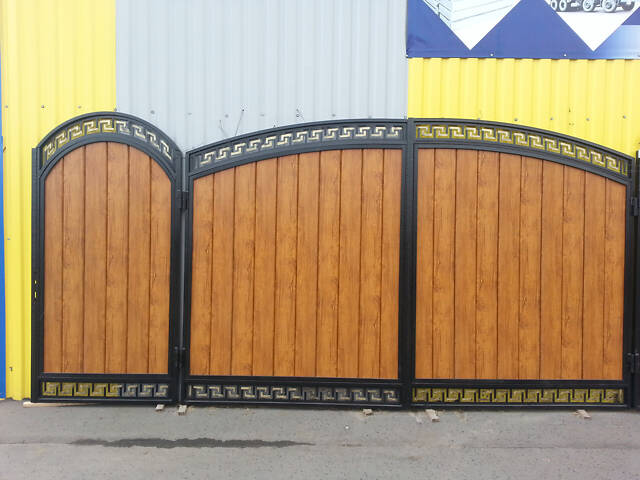 Заборы кованые, сварные, из профлиста. Навес. Ворота. - Фото 44