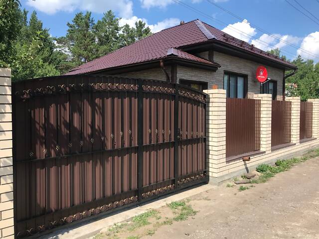 Заборы кованые, сварные, из профлиста. Навес. Ворота. - Фото 49