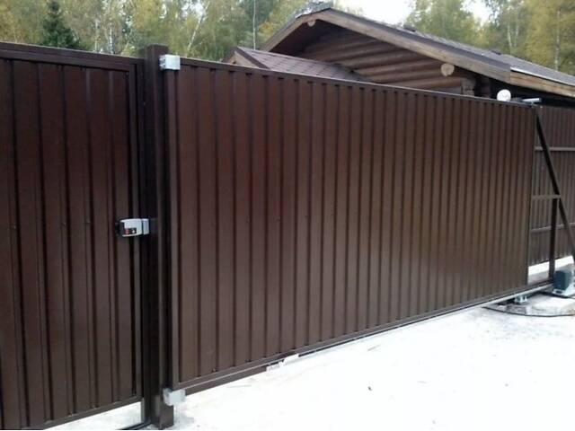 Заборы кованые, сварные, из профлиста. Навес. Ворота. - Фото 54