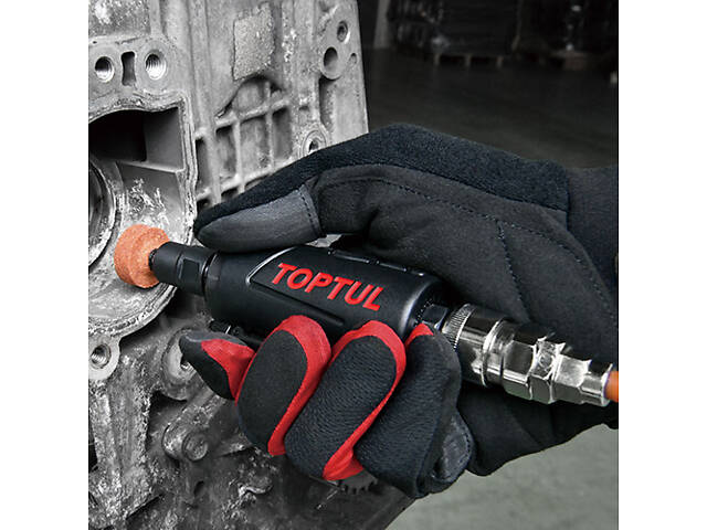 Зачистная машинка пневматическая 1/4', 6мм 25000об/мин TOPTUL KASA0825 - Фото 3