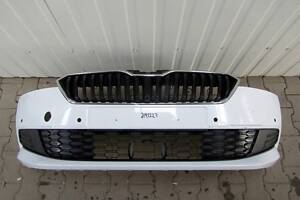 Бампер передний Skoda Fabia 3 III 6V0 Lift 18-21