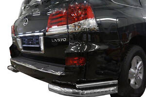 Задні подвійні куточки (нерж) для Lexus LX570/450d