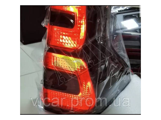 Оптика заднего вида, фонари диодные - BLACK ( FULL - LED ),Toyota Land Cruiser Prado 150 ( 2018 - 2023 ) - Фото 6