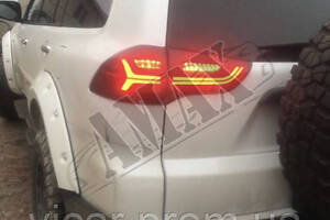 Задние фонари диодные (LED - Smoke) Mitsubishi Pajero Sport (2008-2012)