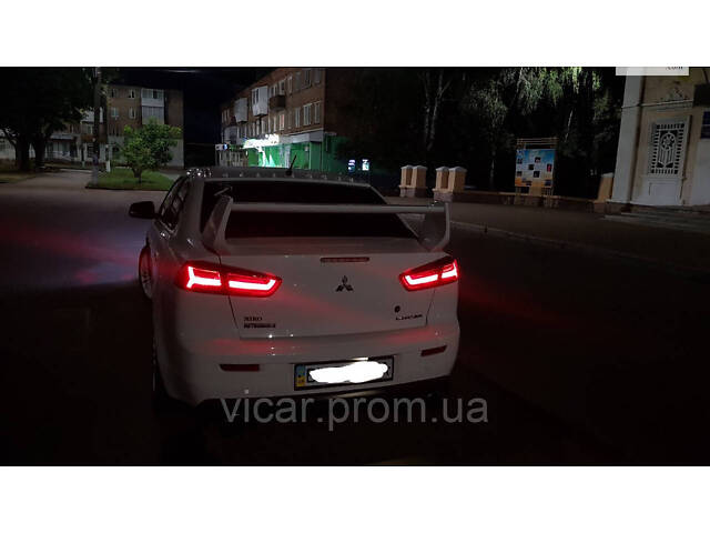 Задние фонари диодные-темные (all smoke) Mitsubishi Lancer X (2007-2019) - Фото 7