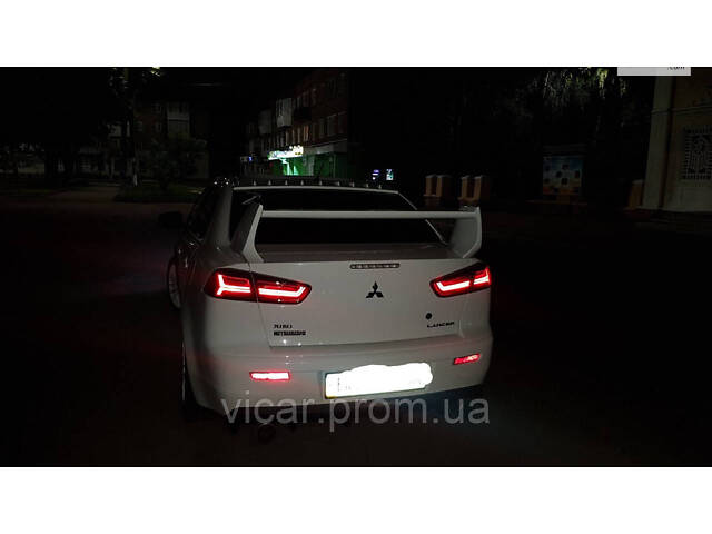 Задние фонари диодные-темные (all smoke) Mitsubishi Lancer X (2007-2019) - Фото 5