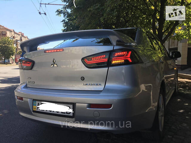 Задние фонари диодные-темные (all smoke) Mitsubishi Lancer X (2007-2019) - Фото 1