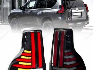 Задние фонари Dragon V2 (2017-2023, 2 шт) для Toyota Land Cruiser Prado 150