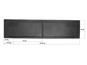 Задні килимки (2 шт, Stingray Premium) Premium - без запаху гуми для Renault Master 1998-2010 рр